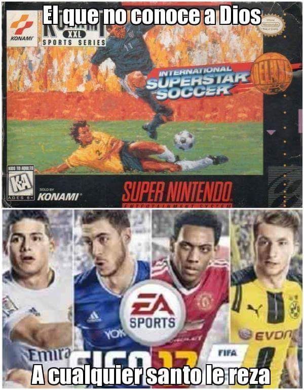 FE97_DIVISION's tweet photo. Quien no conoce a Dios.....
A cualquier santo le reza
@ForteGomba @snes @josewelliton @MundoRetroJuego
#FE97 #ISSD #FORTEGOMBA https://t.co/cN8tVShaxg
