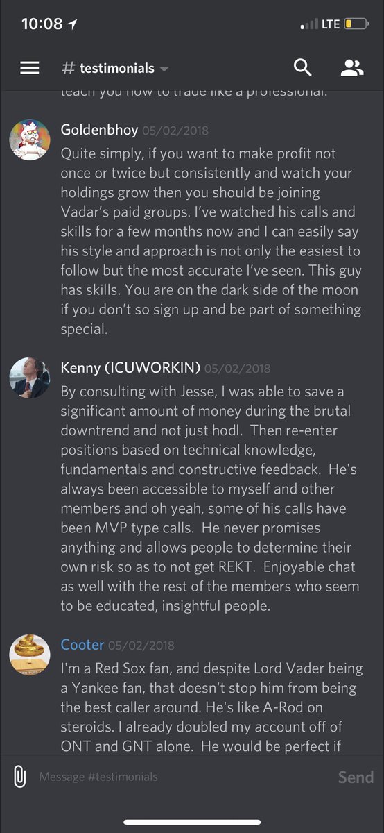 ToolFreeCrypto's tweet photo. By far the most profitable, fun, and educational group in crypto! Come join the party bra!
https://t.co/tkileXtiBJ

Retweet this and I’ll give one random person a free month of the premium membership ($130). Read our testimonials channel, happiest group in the game. Seriously. https://t.co/n3QYbb3Vtc