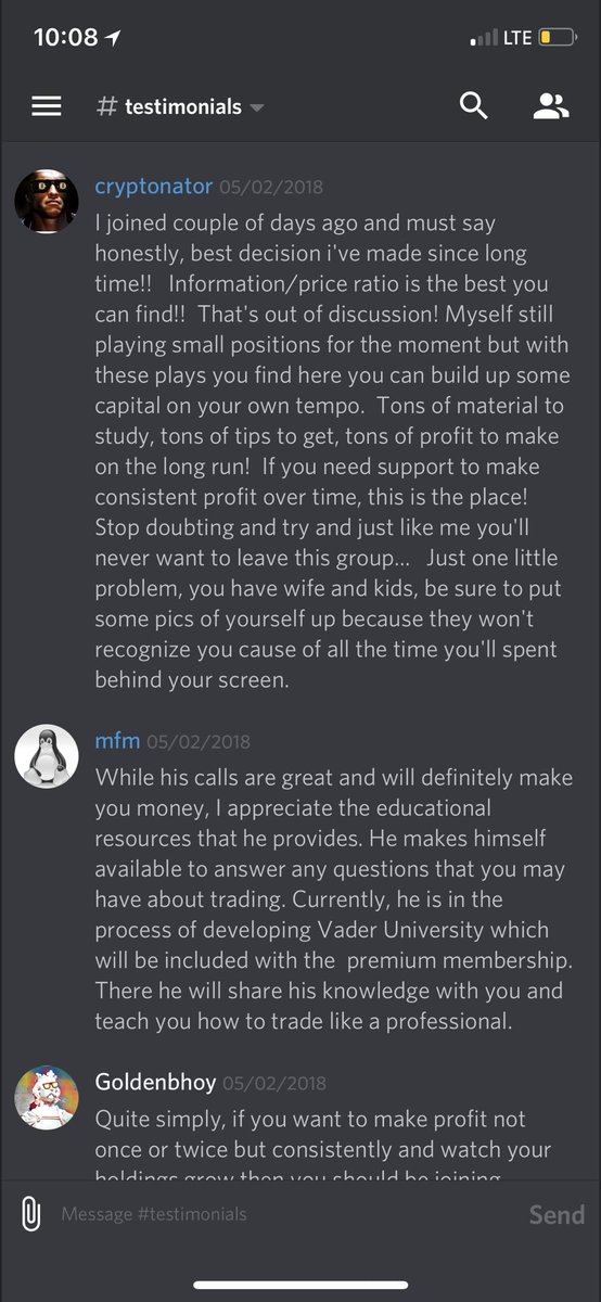 ToolFreeCrypto's tweet photo. By far the most profitable, fun, and educational group in crypto! Come join the party bra!
https://t.co/tkileXtiBJ

Retweet this and I’ll give one random person a free month of the premium membership ($130). Read our testimonials channel, happiest group in the game. Seriously. https://t.co/n3QYbb3Vtc
