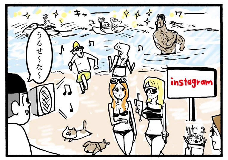 SNSのイメージってどういったもの？様々なSNSを海水浴場で例えたものがこれｗｗｗ