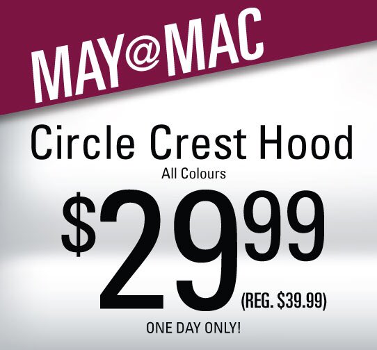 maccampusstore's tweet photo. We are welcoming the #McMaster2022 class to campus tomorrow for #MayatMac! From sweet deals to amazing giveaways - we got it all tomorrow! Stay tuned 👀 https://t.co/Obx762BTp0