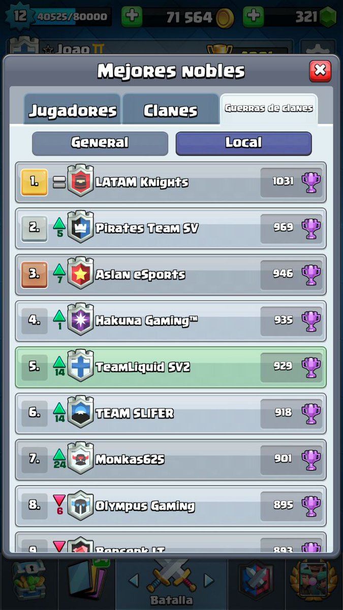 Y hay vamos  en las guerras