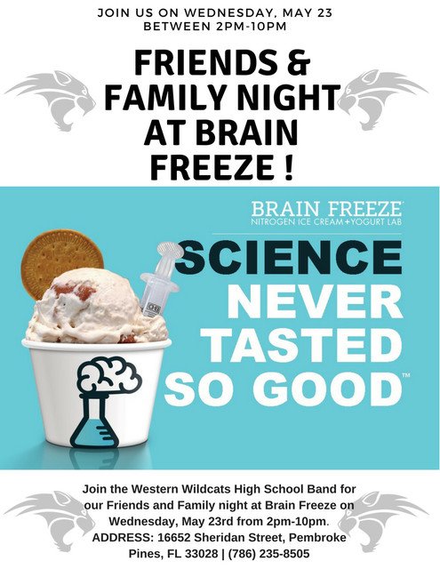 Brain Freeze, anyone? Join us on May 23! See details in the flyer below!