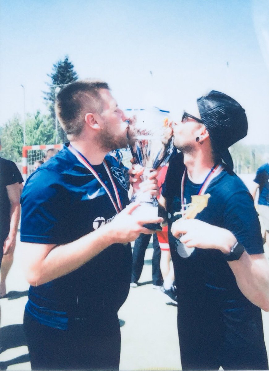 AvoyMUBrno's tweet photo. Happy winners of Central European Blind Football League 17/18 https://t.co/1urNdQDITj