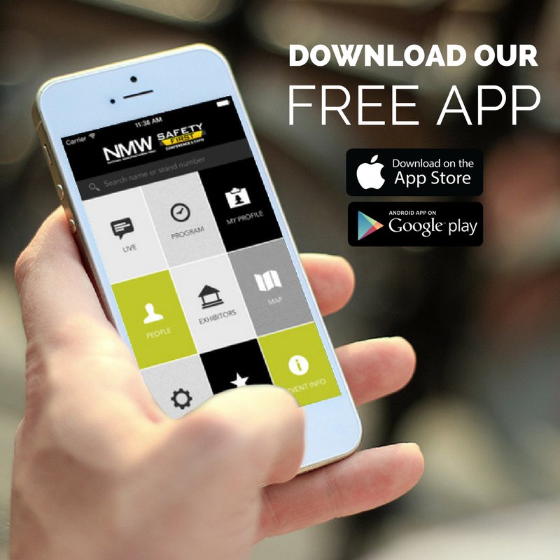 safetyfirstexpo's tweet photo. Before heading to Safety First Conference &amp; Expo, plan ahead by knowing which exhibitors to visit and what sessions to attend. Download our free mobile app today - https://t.co/pNrYKgMKJ9. https://t.co/EOFUe9C72p