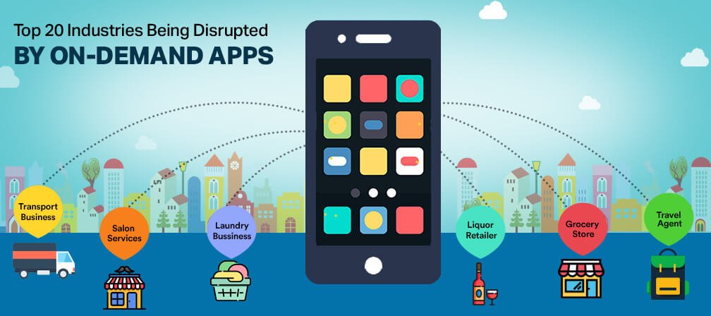 "Top 20 Industries Being Disrupted by On-Demand Apps".  En op nummer 19, onze Amerikaanse concullega..
