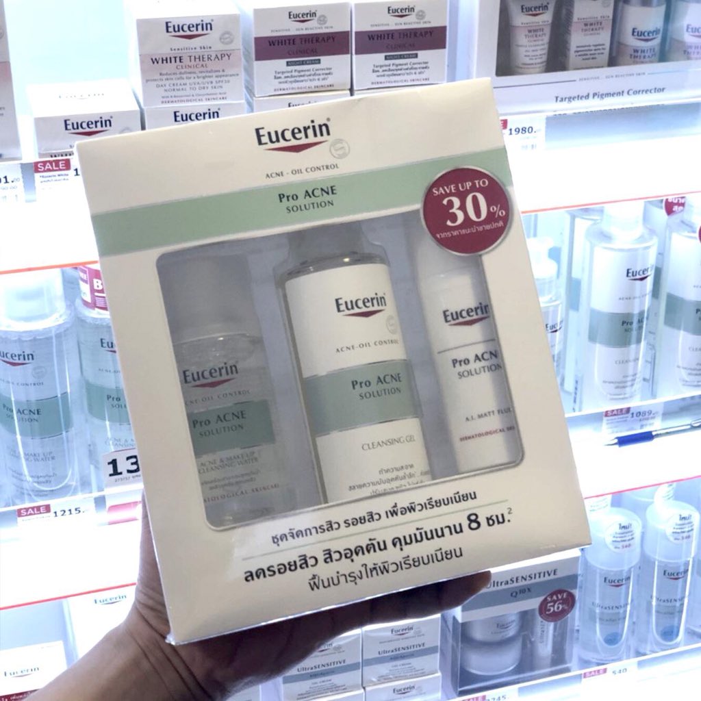 preforg7's tweet photo. รับหิ้วนะคะชิ้นละ 15 บาท 
💥 Cleansing Gel + Cleansing water 200 ml ลดสูงสุด 40%
💥 Cleansing Gel 400 ml. ซื้อ 1 ฟรี 1
💥 Pro Acne Solution Set ลด 30%
วันนี้ – 31/5/61 
#ลดราคา #sale #promotion #Eucerin #ProAcnesolution #เจลล้างหน้า #ลดปัญหาสิว #ผิวไม่มัน #รับหิ้ว #พื้นที่ขายของ https://t.co/6jKZpbDNOX