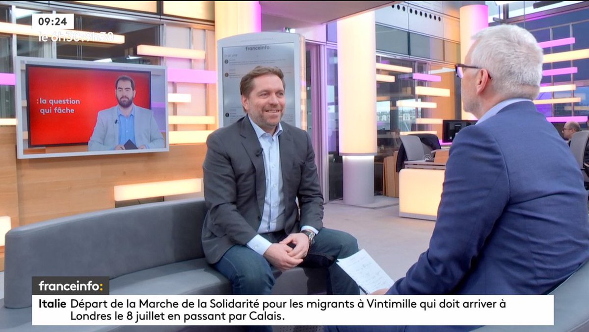 Qwant_FR's tweet photo. Eric Léandri en direct sur France Info TV. « Notre sujet c'est de vous donner le droit à une alternative. Nous avons une croissance de 20 % par mois ». #Privacy #SwitchToQwant https://t.co/09HKSwt6h0