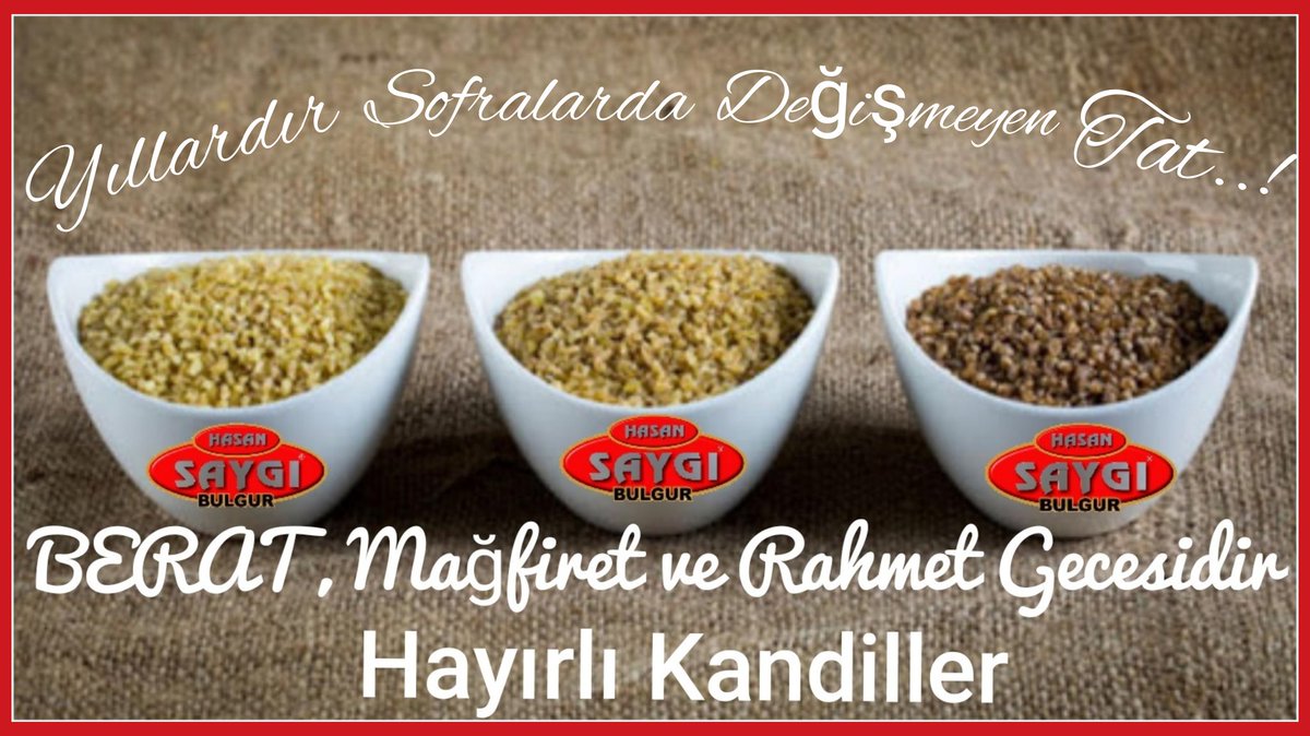 #BeratKandili’nin hayrı ve bereketi üzerimize olsun
          Hayırlı Kandiller..