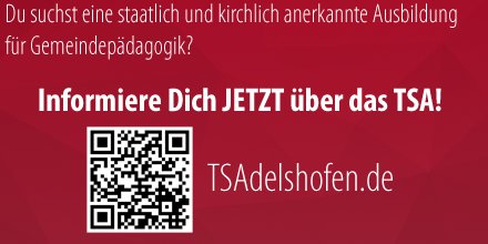 LZA_Info's tweet photo. Jetzt informieren und anschauen! Studieren am Theologischen Seminar Adelshofen. Staatlich und kirchlich anerkannt.
https://t.co/ezcUUjZJHm https://t.co/qeCSK33KhB