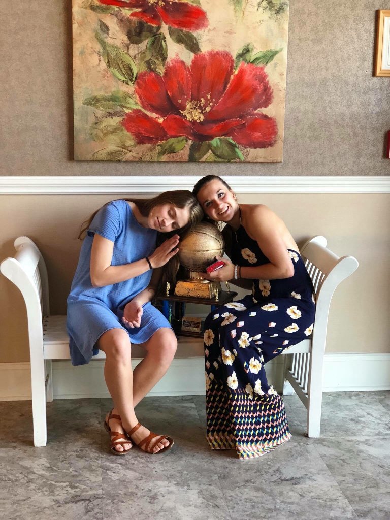 Congratulations to these Lady Crusaders who were honored today at the <a href="/HSreport/">HS report</a> Awards banquet.  Taylor Campbell named Scisa Class A Player of the Year - Ruthie Moore named Player of the Year all classes.  Two amazing ladies on and off th court 🏀🛡⚔️