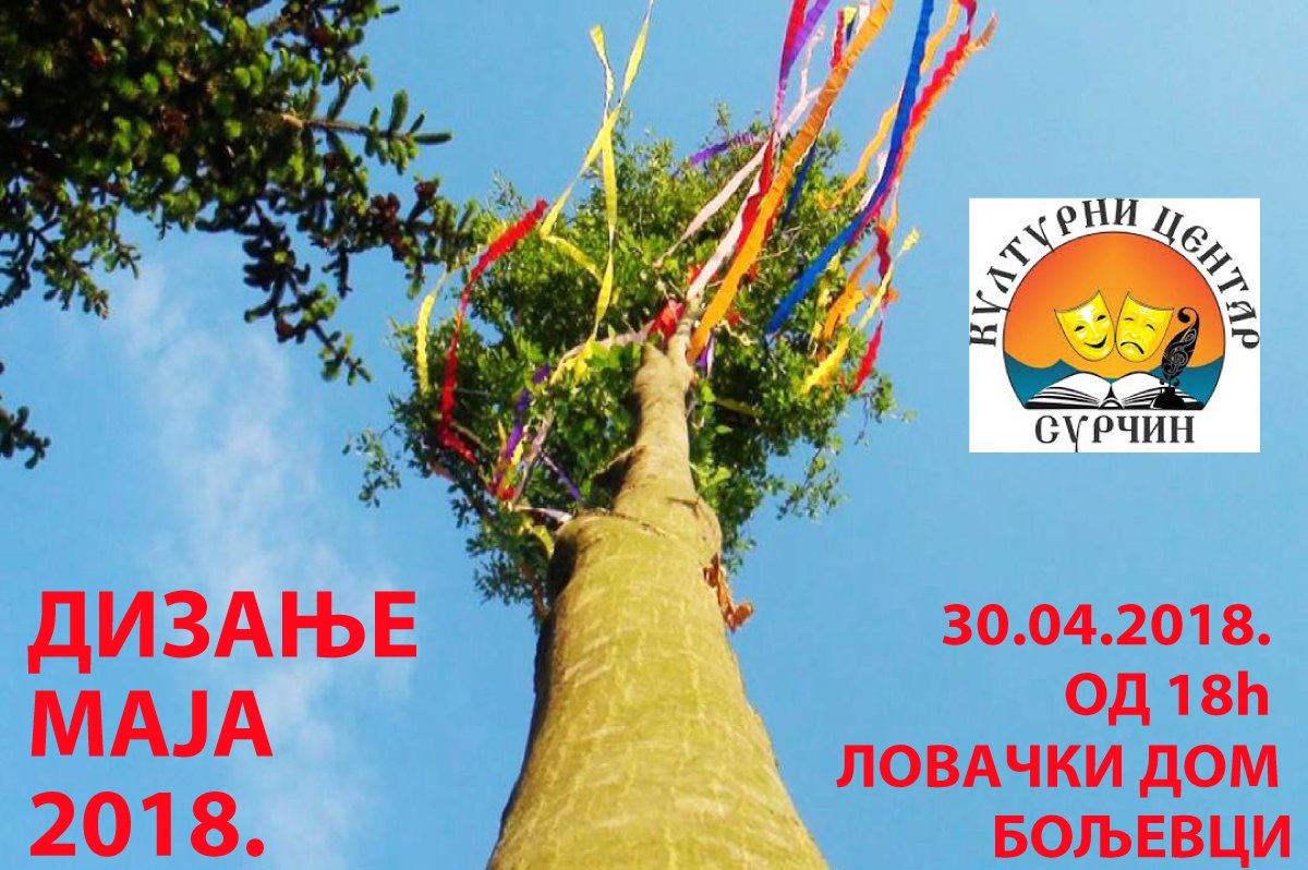 Ustanak202's tweet image. Danas u Boljevcima počinje „Dizanje maja". Reč je o interesantnom slovačkom običaju kićenja i podizanja drveta kao simbola proleća, rađanja, plodnosti...  #Glasnik202 biće Sara Stanić Jovanović, iz Kulturnog centra Surčin. #surčin #dizanjemaja skr.rs/BuP