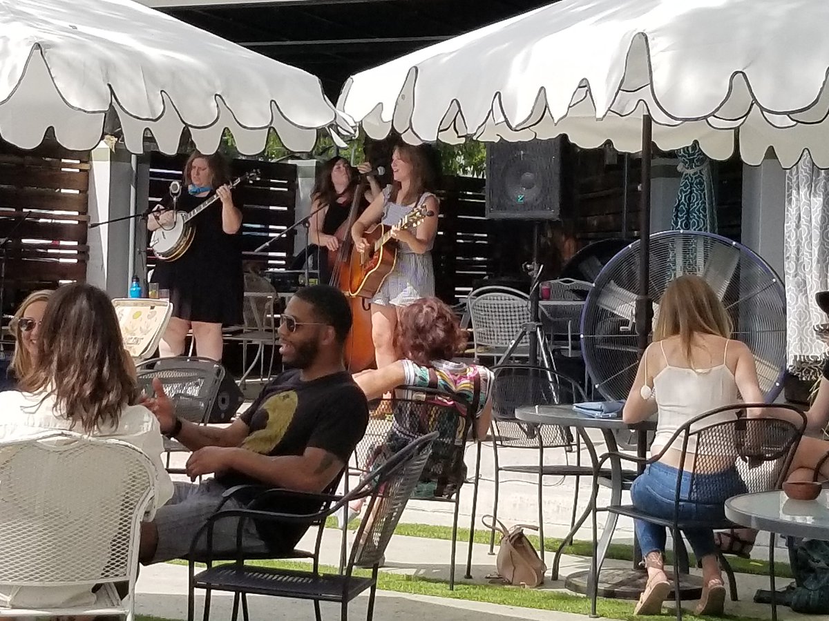 LouisValdez1's tweet photo. Enjoying the beautiful day at @KittyCohens listening to the  #TheFrauleins on the @SideProjSundays stage. #livemusic #SundayFunday #ATX https://t.co/R4A7Brv3HS