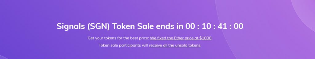 Signals_Network's tweet photo. We have less than 1⃣1⃣ hours left before the end of Signals token sale. Become part of the future of cryptotrading now: https://t.co/lPvcESVrSy https://t.co/m53WXj04X6