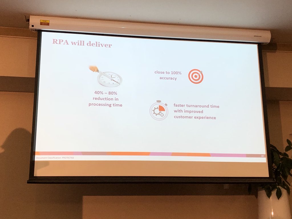 ShailanPatel's tweet photo. Carol D'Silva, Senior Manager - Process Centre of Excellence at @WestpacNZ, show how they have gained a competitive advantage through Robotic Process Automation #RPA #BackofficeTransformation https://t.co/bEpmWtLagp