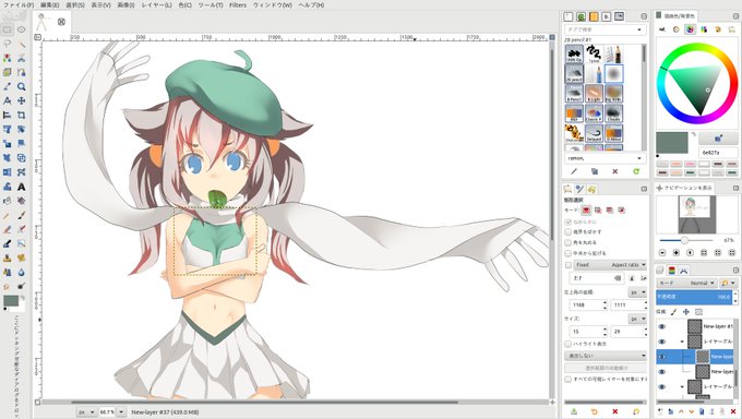 Gimpのtwitterイラスト検索結果 古い順