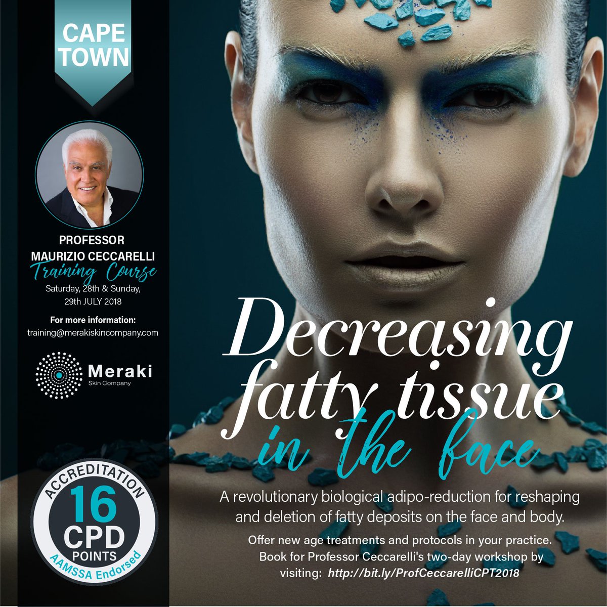 MerakiSkinCo's tweet photo. A revolutionary biological adipo-reduction for reshaping and deletion of fatty deposits on the face and body.
Offer new age treatments and protocols in your practice. Book for Professor Ceccarelli's two-day workshop by visiting:  
This original sterile ... https://t.co/RmJo012vON https://t.co/nPMyFMGssY