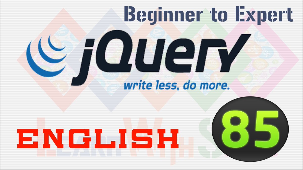 learnwithsaad's tweet image. JQuery-85 prevUntil() Method of JQuery in English - LearnWithSaad
youtu.be/sGxviDgojq0
#JQuery #LearnJQuery #JQueryEnglish #JQueryHindi #JQueryUrdu #JQueryTutorials
