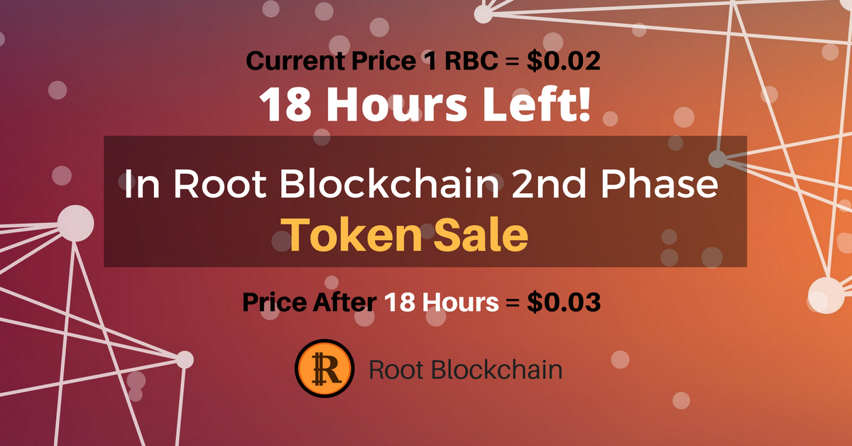 RootBlockchain's tweet photo. ❗️18 Hours Left for the End of the Phase-2 Token Sale ❗️
Don't miss this chance!
👉Join Token Sale Now and Get Up to 39% Bonus: https://t.co/o84iPpeAWr https://t.co/CddnTuO4uu