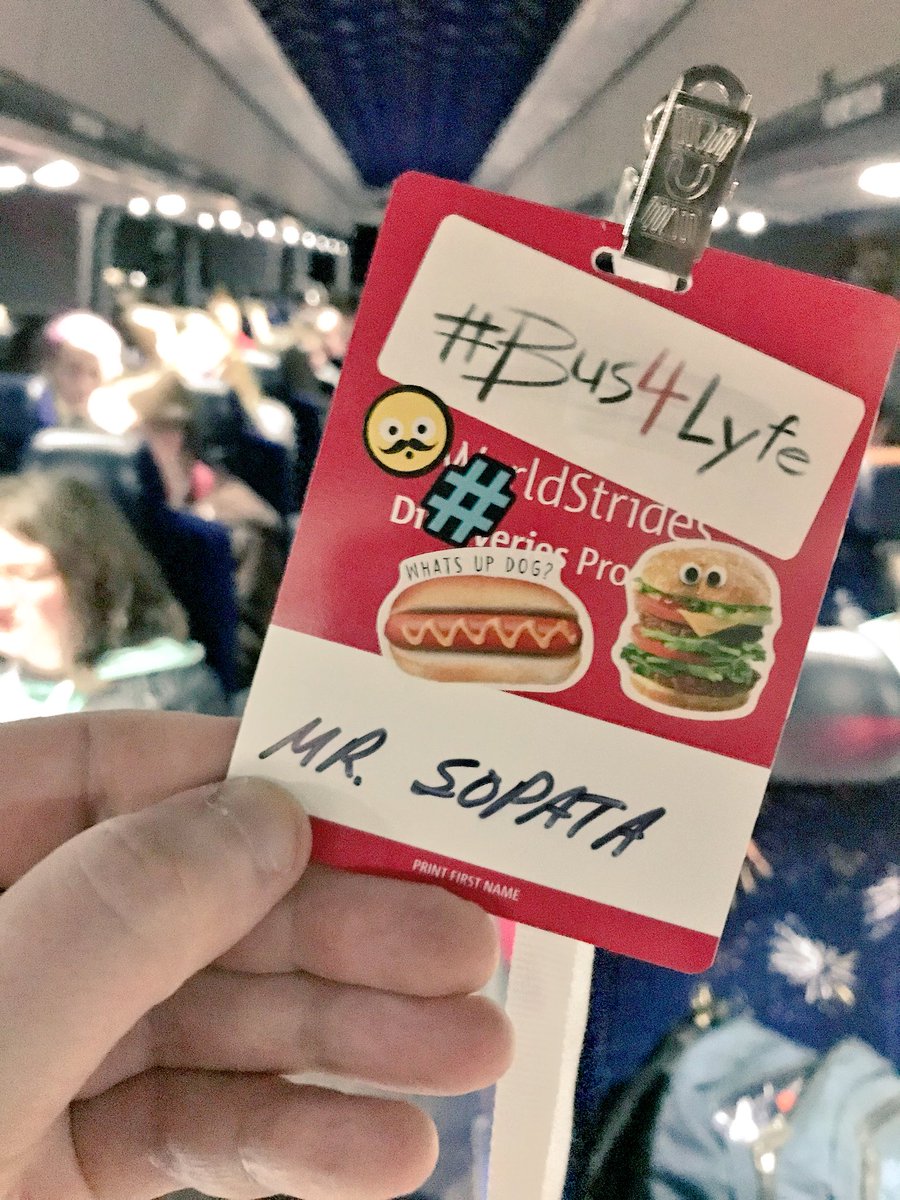 bmsopata's tweet photo. And so it begins! The 2018 DC Trip. #Bus4Lyfe https://t.co/QRgh3XFfDa