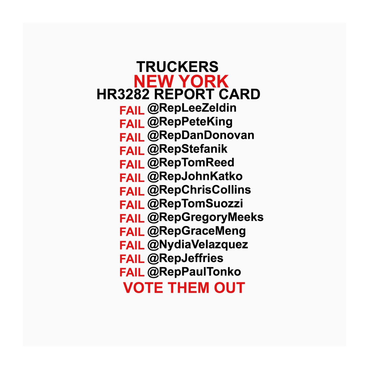 trucker_mfc's tweet photo. NY👉 #hr3282 #HOS @FMCSA @RepLeeZeldin @RepPeteKing @RepDanDonovan @RepStefanik @RepTomReed @RepJohnKatko @RepChrisCollins @RepTomSuozzi  @RepGregoryMeeks @RepGraceMeng @NydiaVelazquez @RepJeffries @RepPaulTonko @PressSec @realDonaldTrump @SecElaineChao  #ELDs https://t.co/7RhnSC1AbI