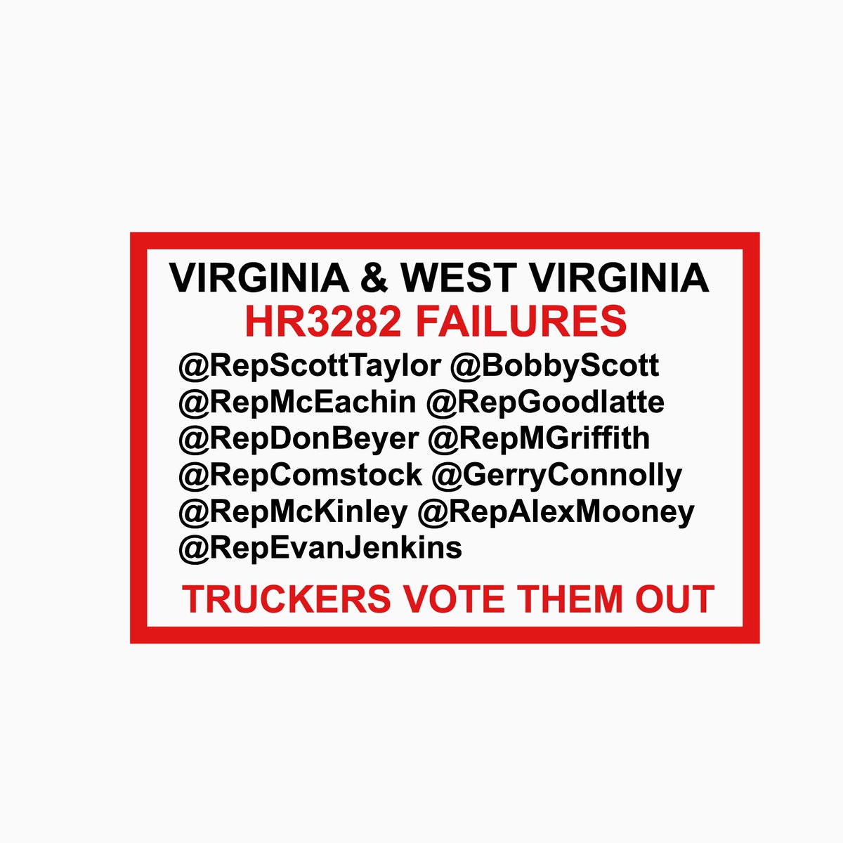 trucker_mfc's tweet photo. VA&amp;WV❤️ #hr3282 #HOS @POTUS @ELD_or_ME  @RepScottTaylor @BobbyScott @RepMcEachin @RepGoodlatte @RepDonBeyer @RepMGriffith @RepComstock @GerryConnolly @RepMcKinley @RepAlexMooney @RepEvanJenkins @SecElaineChao @Scavino45 @PressSec @RepBrianBabin  #ELDs https://t.co/sZhKLNL7d4