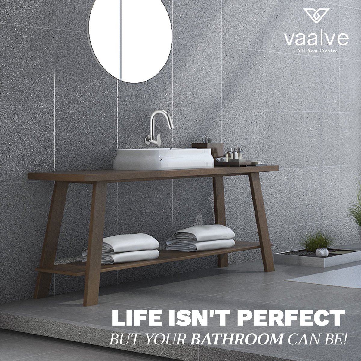 VaalveIndia's tweet photo. #QuoteOfTheDay - Life isn't perfect. But your bathroom can be with #VaalveFaucets!

#VaalveIndia #HomeDecor #BathingSolutions #AllYouDesire #BathroomFittings #interiordesign #homedesign #bathroomdecor #bathroominspiration #style #design #MondayMotivation https://t.co/WZfDSkXRqY