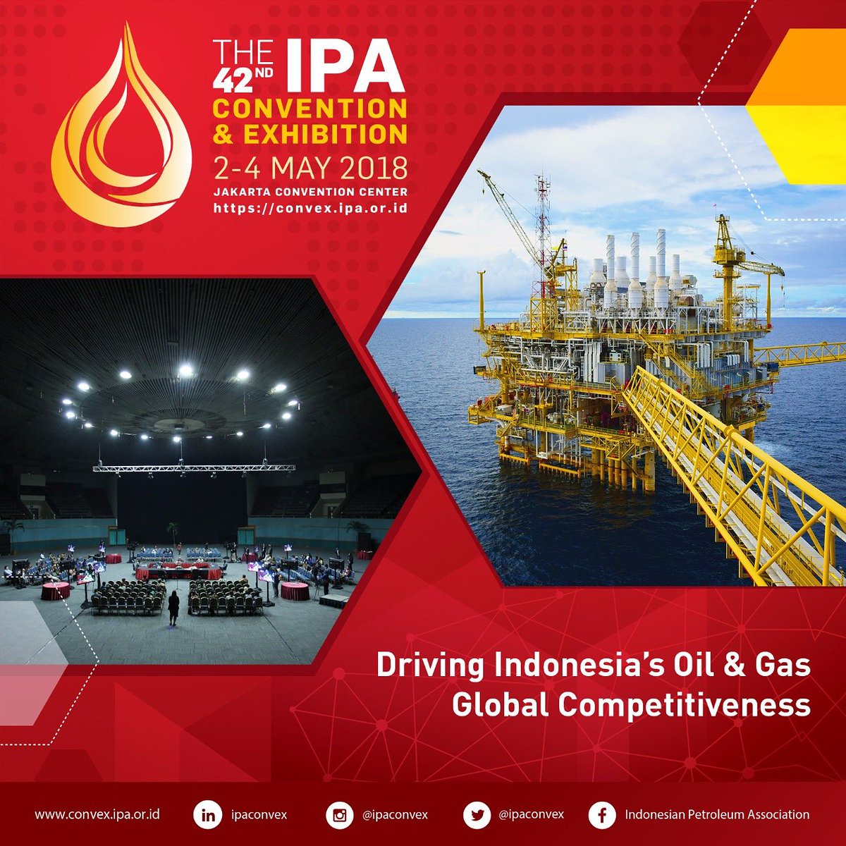 IPAConvex's tweet photo. Acara ini merupakan ajang berdiskusi dan membahas hal-hal terbaru terkait industri migas di Indonesia. #Energy #EnergyforFuture #IPAConvex2018 #oilandgas #IPAQuiz https://t.co/GgByGycr3h