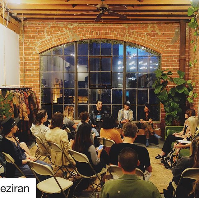 FashRevWCUSA's tweet photo. #Repost “Made in LA” panel is #losangeles hosted by @theziran ・・・
Our first panel was a success! So refreshing and inspiring to have open and real conversations about being conscious in LA. Thank you to everyone who came and participated!! 🤟🏻 @co… https://t.co/UYRZCALlbn https://t.co/r18B3xDph9