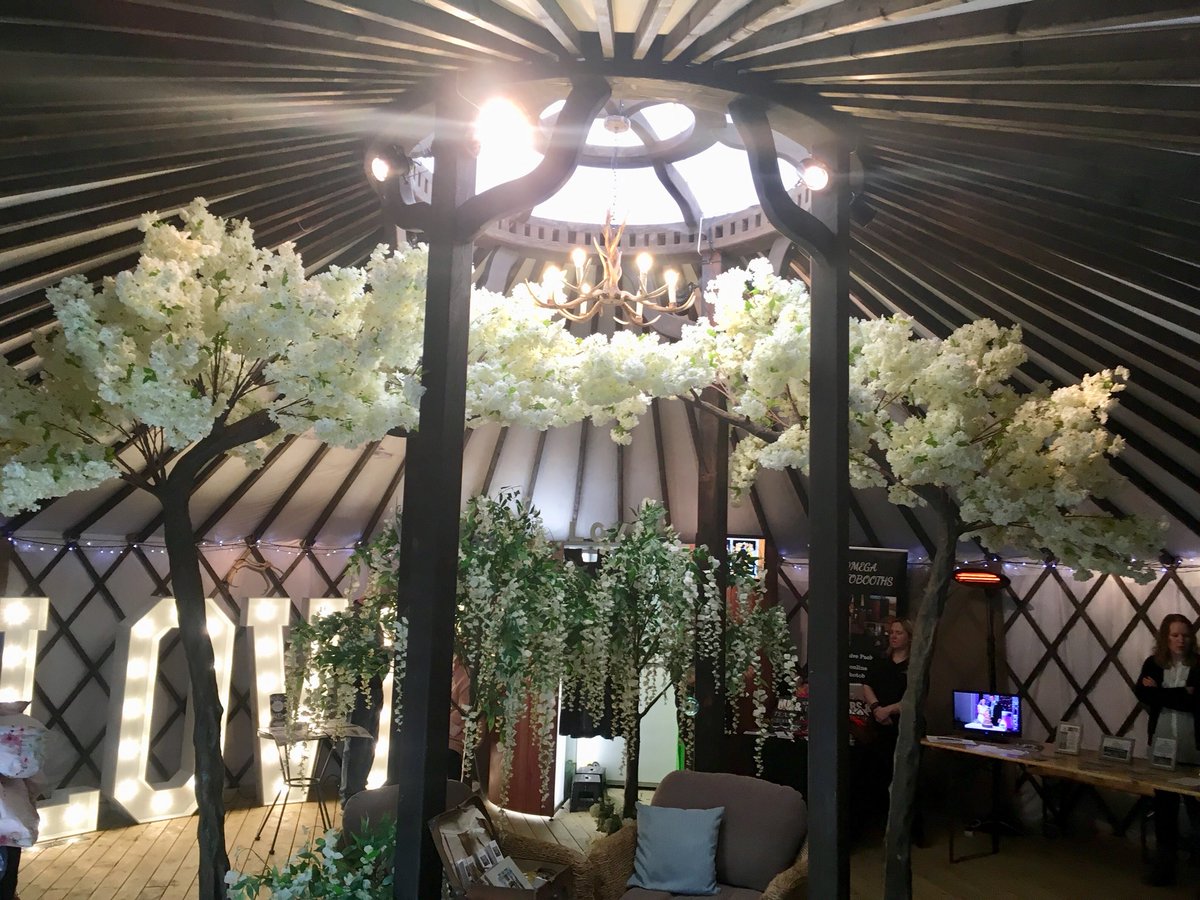 BevLinfoot's tweet photo. Loving the blossom arch in the natural light. Great venue #York  #yurts #wedding #Blossom #blossomtrees @LSweddings https://t.co/k1Gipp0FJW