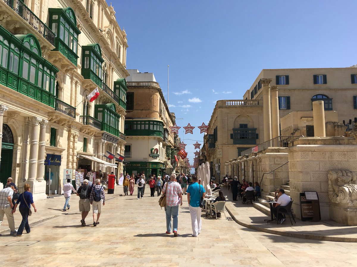 JaneGodman's tweet photo. I lived here as a child #likecominghome #Malta #valletta2018 https://t.co/WC5EAzJBTm