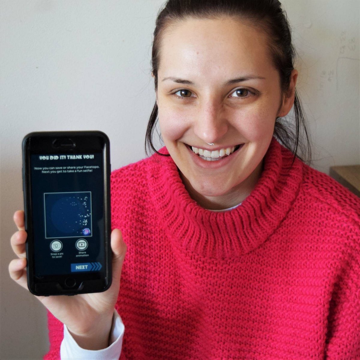 facetopo's tweet image. Some Facetopo party fun! Get some friends together and support citizen science by using the Facetopo App! You can help us make connections between people all around the world!