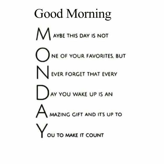 Good Morning Monday Images And Quotes