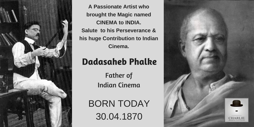 SmCharliemi's tweet photo. #BornToday #30April1870 Father of #IndianCinema #DadasahebPhalke
Salute him for his Contribution to the Indian Cinema. https://t.co/6eZgyynnAq
