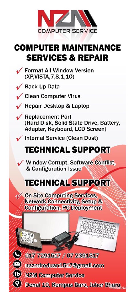 NazmiReduan's tweet photo. Hi guys ☺️ Yg masih tercari2 khidmat membaik pulih komputer area JB 👨🏻‍💻👨🏻‍💻👨🏻‍💻
 bole ke FB https://t.co/5IDi8RfE31
atau pun 
Whatsapp link https://t.co/KcOw6u8ttK https://t.co/oEM3d2q16h