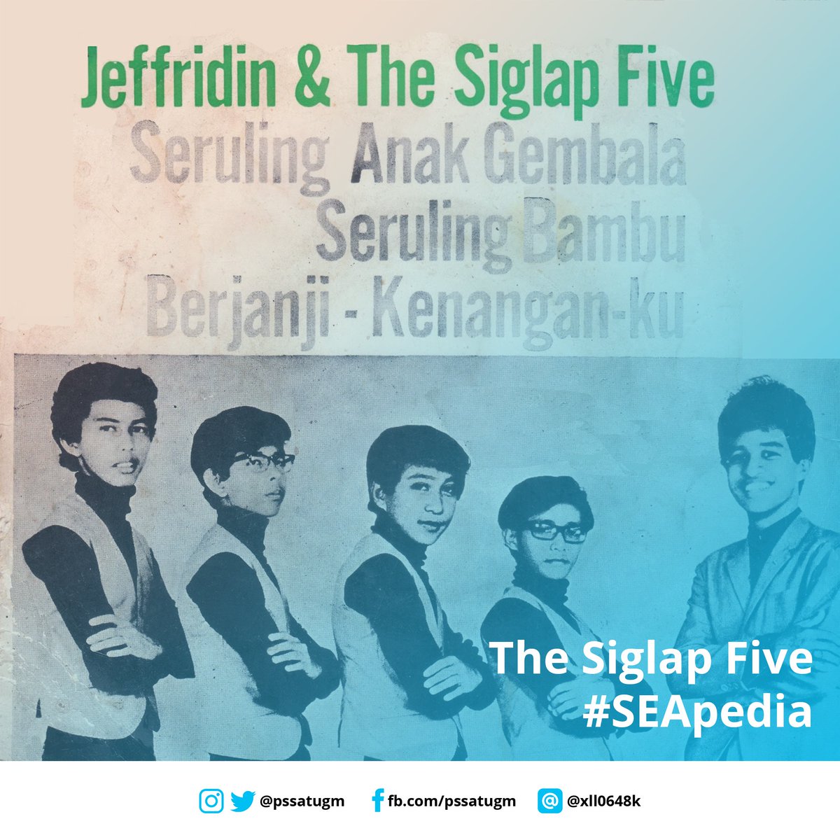 pssatugm's tweet photo. At that time, the "pop yeh-yeh" rhythm, a popular genre in Malaysia, Singapore, Brunei, and in Sumatra during the 1960s, was created. The term "pop yeh-yeh" was taken from She Loves You (Yeh, Yeh, Yeh) by The Beatles. #SEApedia

Image source: https://t.co/rEmNOzHGmY https://t.co/6sfBOjw1o3