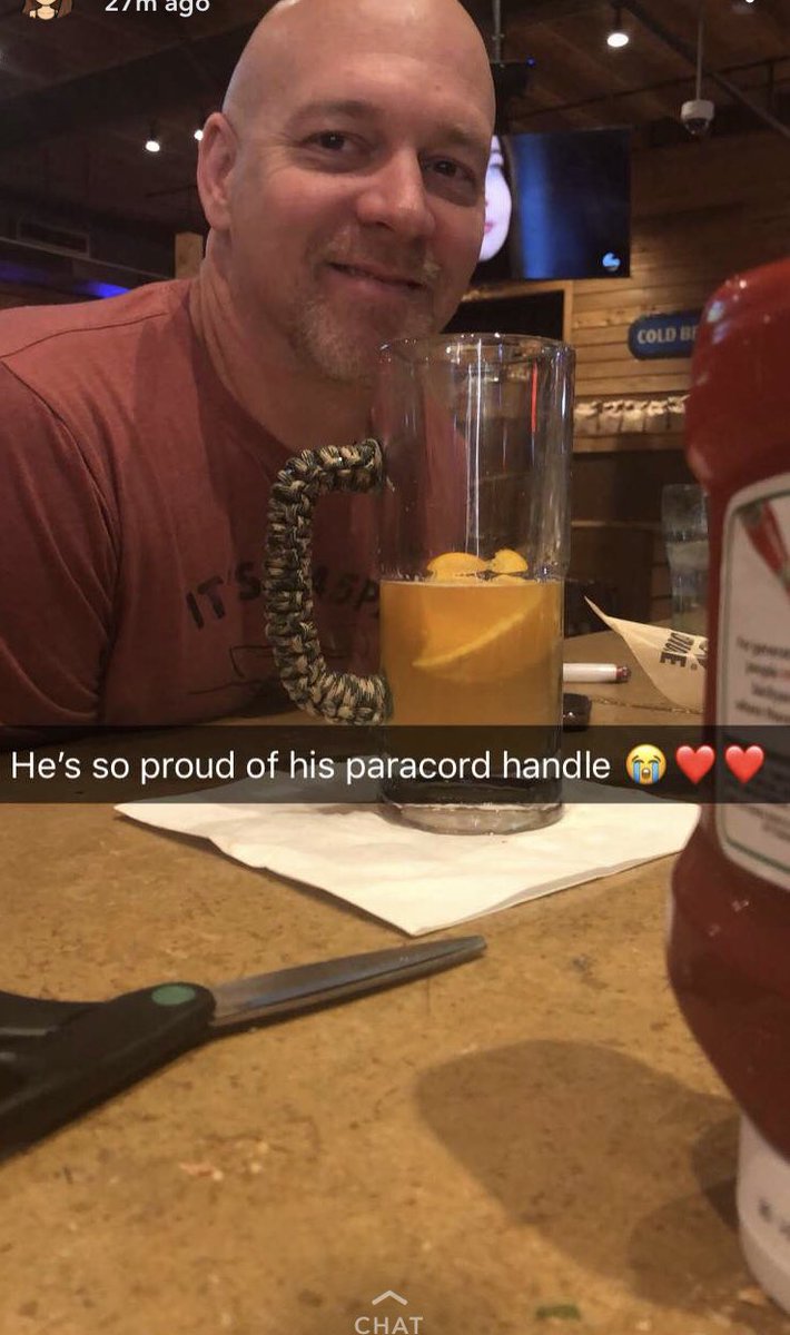 bailey_brasher's tweet photo. He made a fancy handle for his own beer mug☺️ https://t.co/4jq9eAVN9P