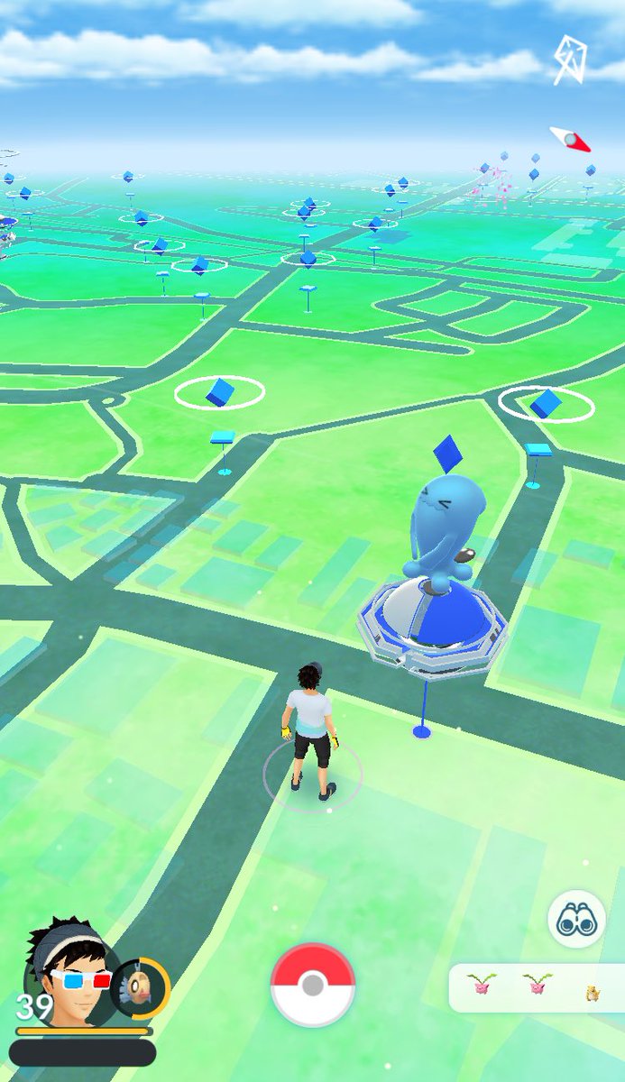 ゆろ 遠くからタップしてもなぜかタップできないジムがあって以前から気になっていたので 実際に傍まで行ってみたら やっぱりタップ できなかった 幽霊ジム 同じ敷地内には普通より少し小さくて少し色の濃いポケストップもあって これは閉鎖中とのこと