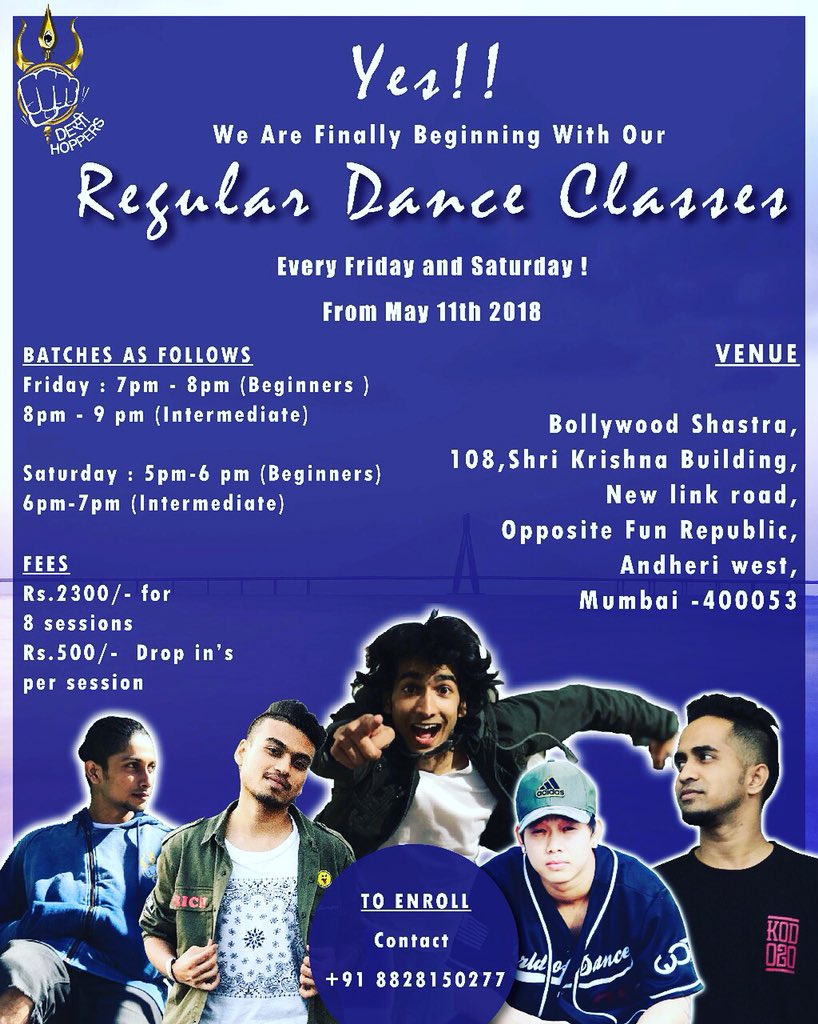 OffDesiHoppers's tweet image. Have y’all registered yet ? #desihoppers #regularclasses #thingstodoinmumbai