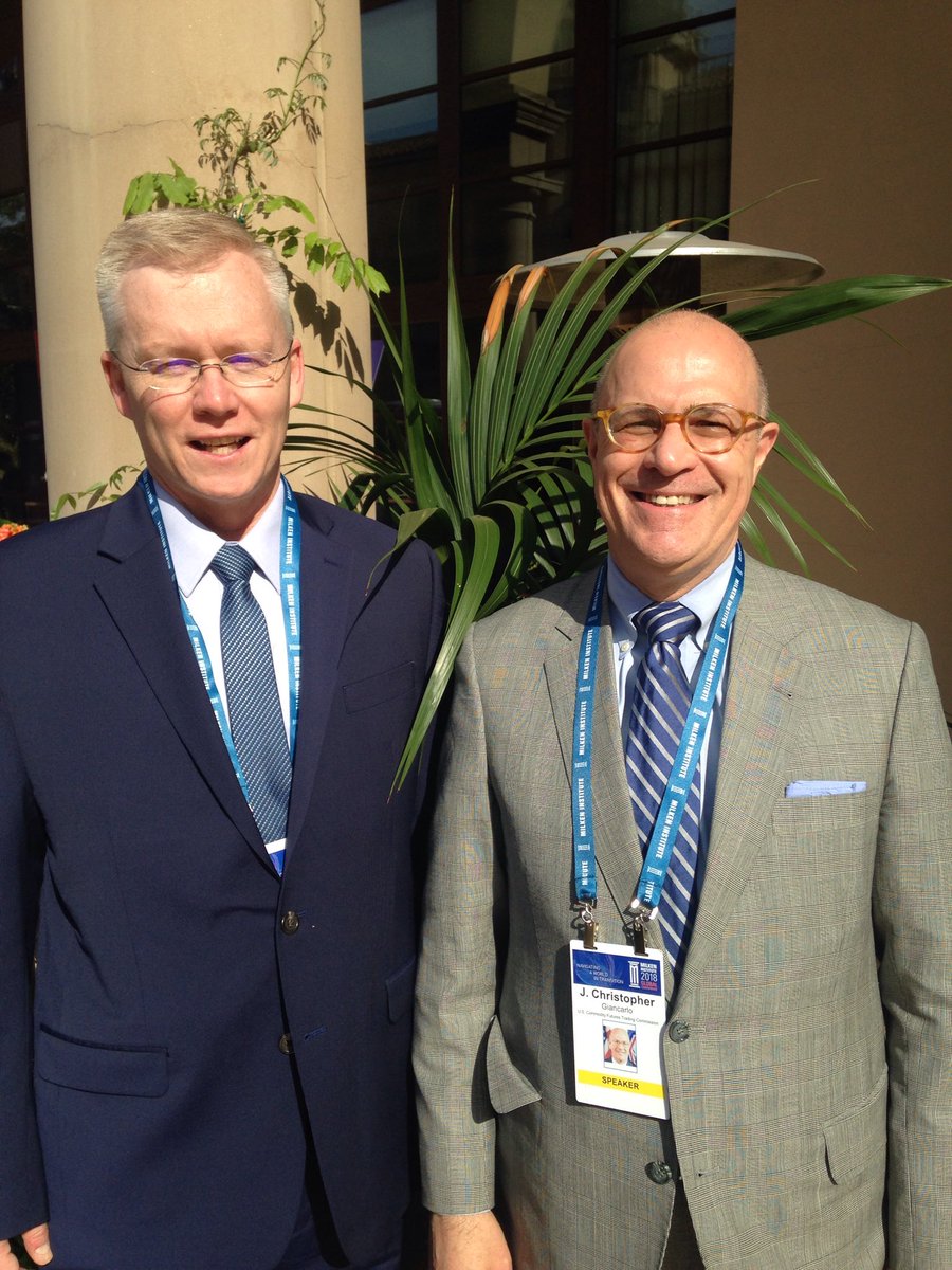 Chris Giancarlo (@giancarlomkts) on Twitter photo Good to team up with great SEC Commissioner <a href="/MichaelPiwowar/">Michael Piwowar</a> in sunny LA for <a href="/MilkenInstitute/">Milken Institute</a> Global Conference Good to team up with great SEC Commissioner <a href="/MichaelPiwowar/">Michael Piwowar</a> in sunny LA for <a href="/MilkenInstitute/">Milken Institute</a> Global Conference