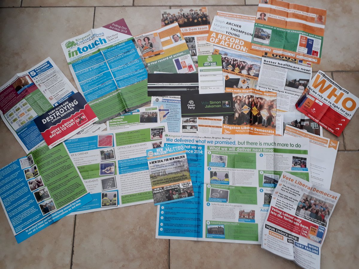 KingstonGreenUK's tweet photo. There's a lot of info out there..
lots of Green Colouring on Blue &amp; Yellow leaflets.

But remember only #OneGreenMakesaDifference !!!! https://t.co/gL7cBjOpPq