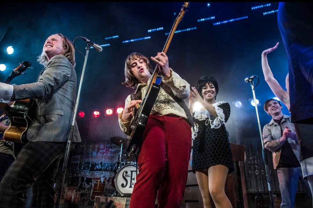 AONthemusical's tweet photo. 'Young' #SteveMarriott portrayed by @sampopemusic in @AONthemusical #MarriottMonday #SmallFaces #AllOrNothing #Mods #ModMusical #WestEnd #Theatre #London #VisitLondon https://t.co/tqrbxbPkPZ https://t.co/oqLLBT0PXr