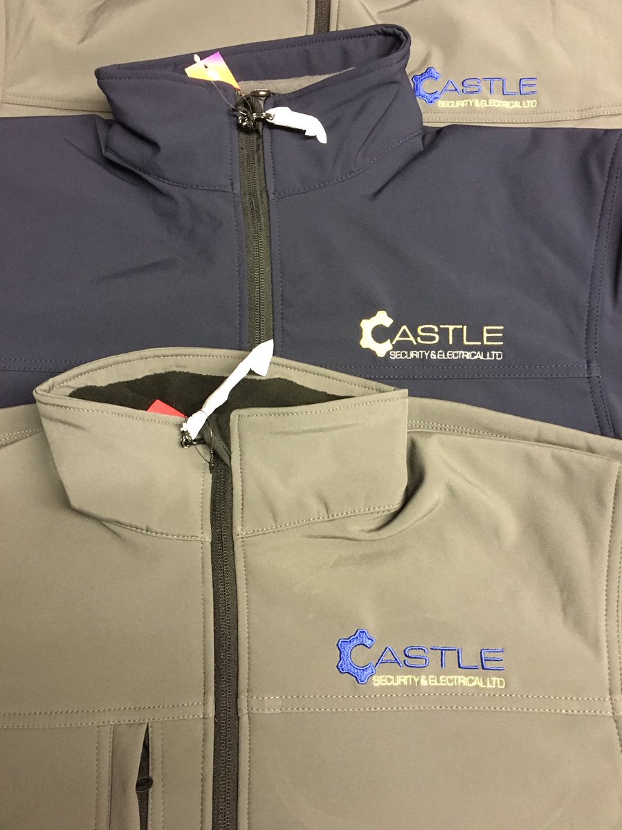 ColorCodedLtd's tweet photo. New branded workwear supplied and embroidered for the team at Castle Security and Electrical @ResultClothing Classic Softshell jackets, @RussellEurope corporate shirts and @asquithandfox polo’s #lookinggood #colorcodedltd https://t.co/ThWBEMgjHj