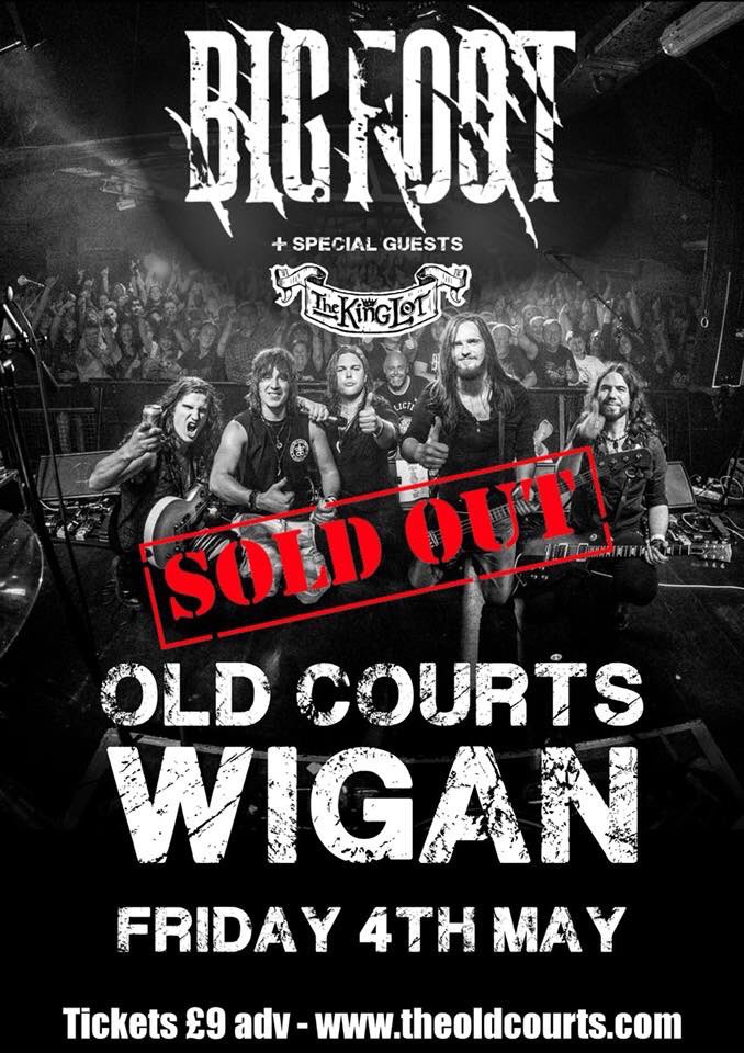 TheKingLot's tweet photo. We are excited to be heading to Wigan this week to play a sold out show with our friends @Bigfootukrock how many King Lot t-shirts will we see? #thekinglot #bigfoot #newvideo #rockandroll #rockband #aworldwithoutevil #wigan #soldout https://t.co/qwiCQhapds