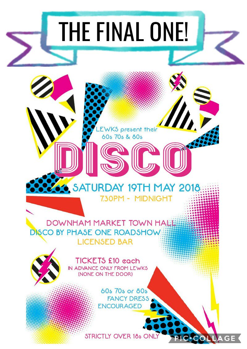 Lewks1973's tweet photo. Only 12 tickets left for our final DISCO !! #disco #60s #70s #80s #sixties #seventies #eighties https://t.co/q9JutqKAwd