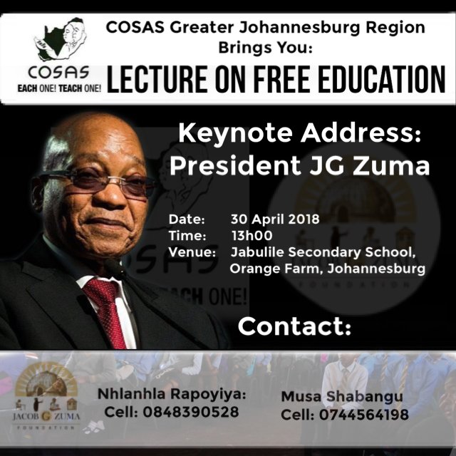 IndWorldThinker's tweet photo. Any update about Zuma's Lecture in Orange Farm. @afroworldview
#ZumaLecture https://t.co/UkgWJqhHDS