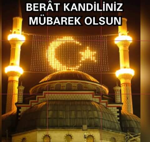 On bir ayın sultanı Ramazan ayının müjdecisi, rahmet dolu mübarek #BeratKandili niz kutlu olsun.