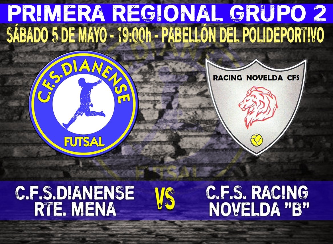 cfsdianense's tweet photo. Este sábado recibimos a Racing de Novelda "B", uno de los equipos favoritos al título, en la segunda de las tres finales que tenemos que afrontar para lograr el ascenso o incluso soñar con ser campeones. Necesitamos el apoyo de toda la afición. ¡A las 19h os esperamos! https://t.co/tdLcRdlrVL