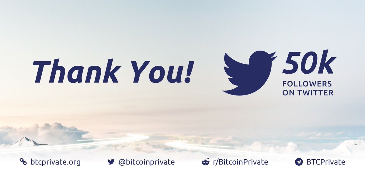 bitcoinprivate's tweet photo. Special Thanks to our Community! We wouldn’t have made it this far without you. https://t.co/wHlZOopjmD