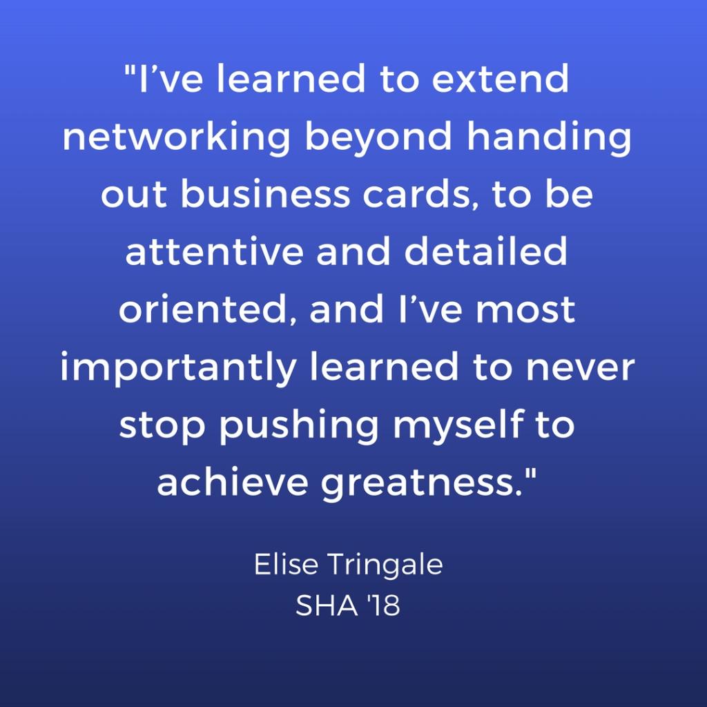 Need a little #MondayMotivation as graduation approaches? Senior Elise Tringale shares the invaluable lessons she's learned from her experience with <a href="/HSMAIBoston/">HSMAI Boston Chapter</a>: spr.ly/6018DjO6p